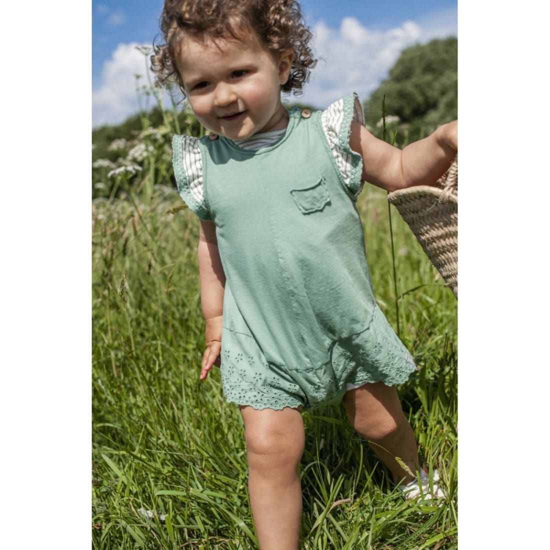 Jumpsuit English Embroidery