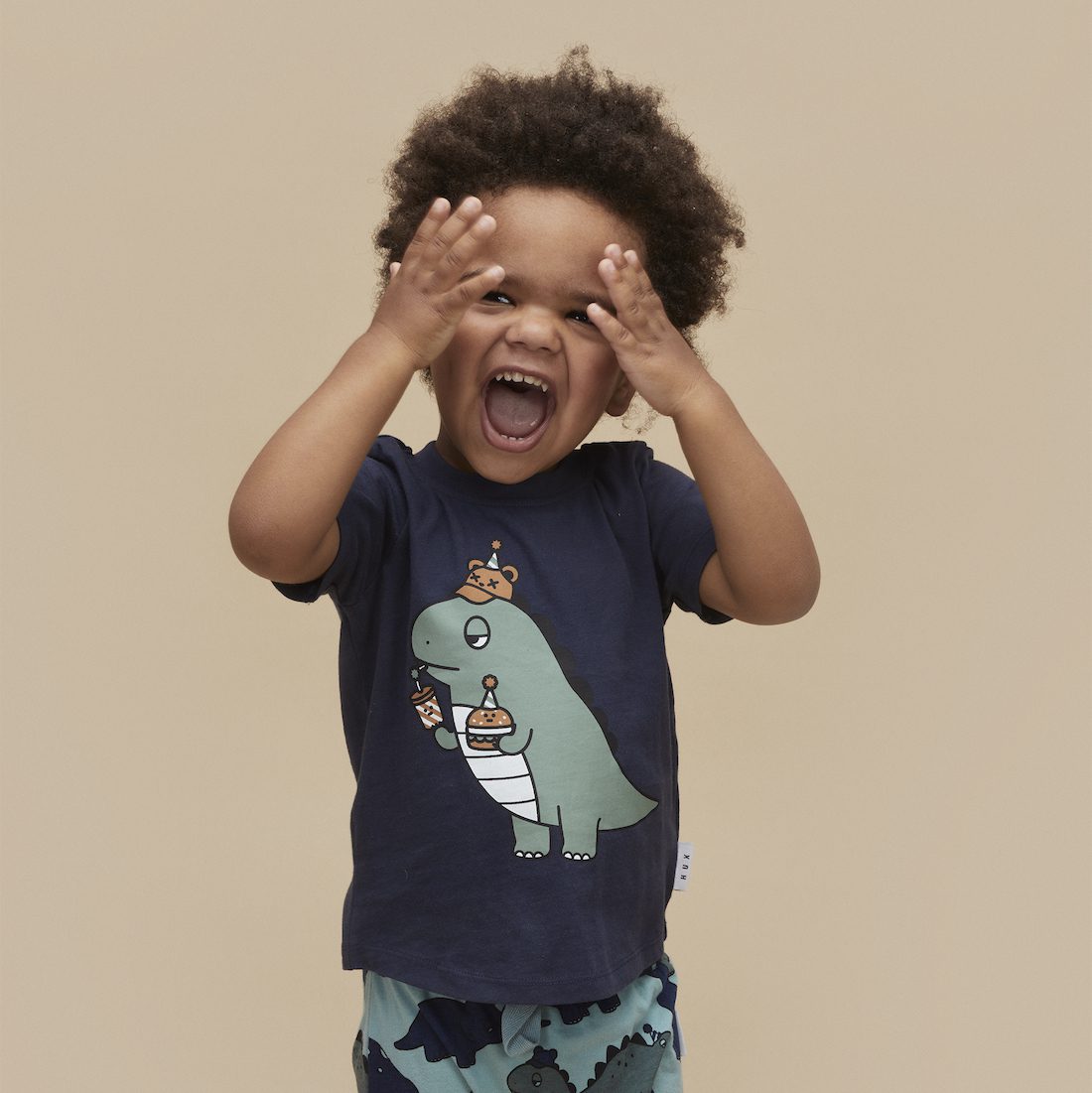 Dino T-Shirt & Dino Knees Drop Crotch Pants