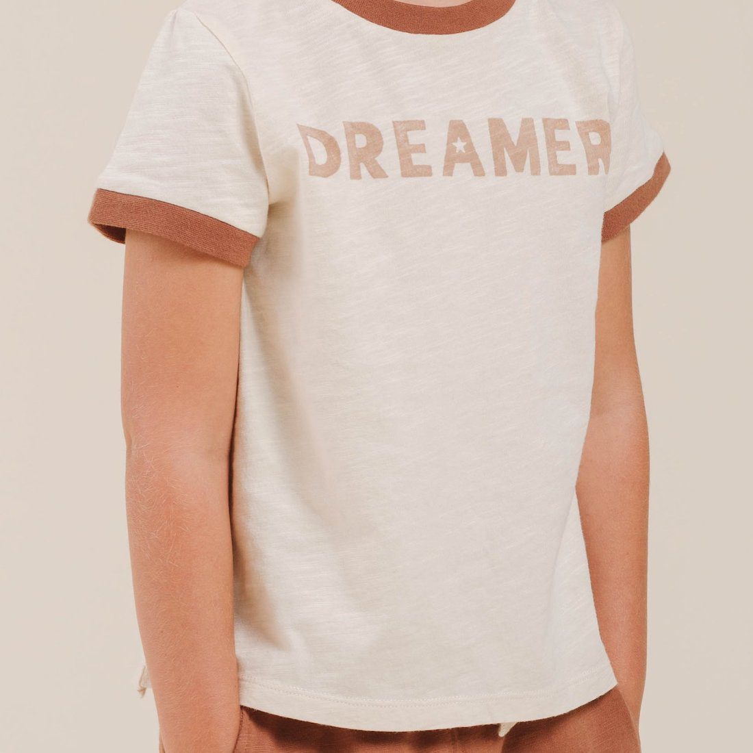 Dreamer Ringer Tee & Amber Front Pouch Short
