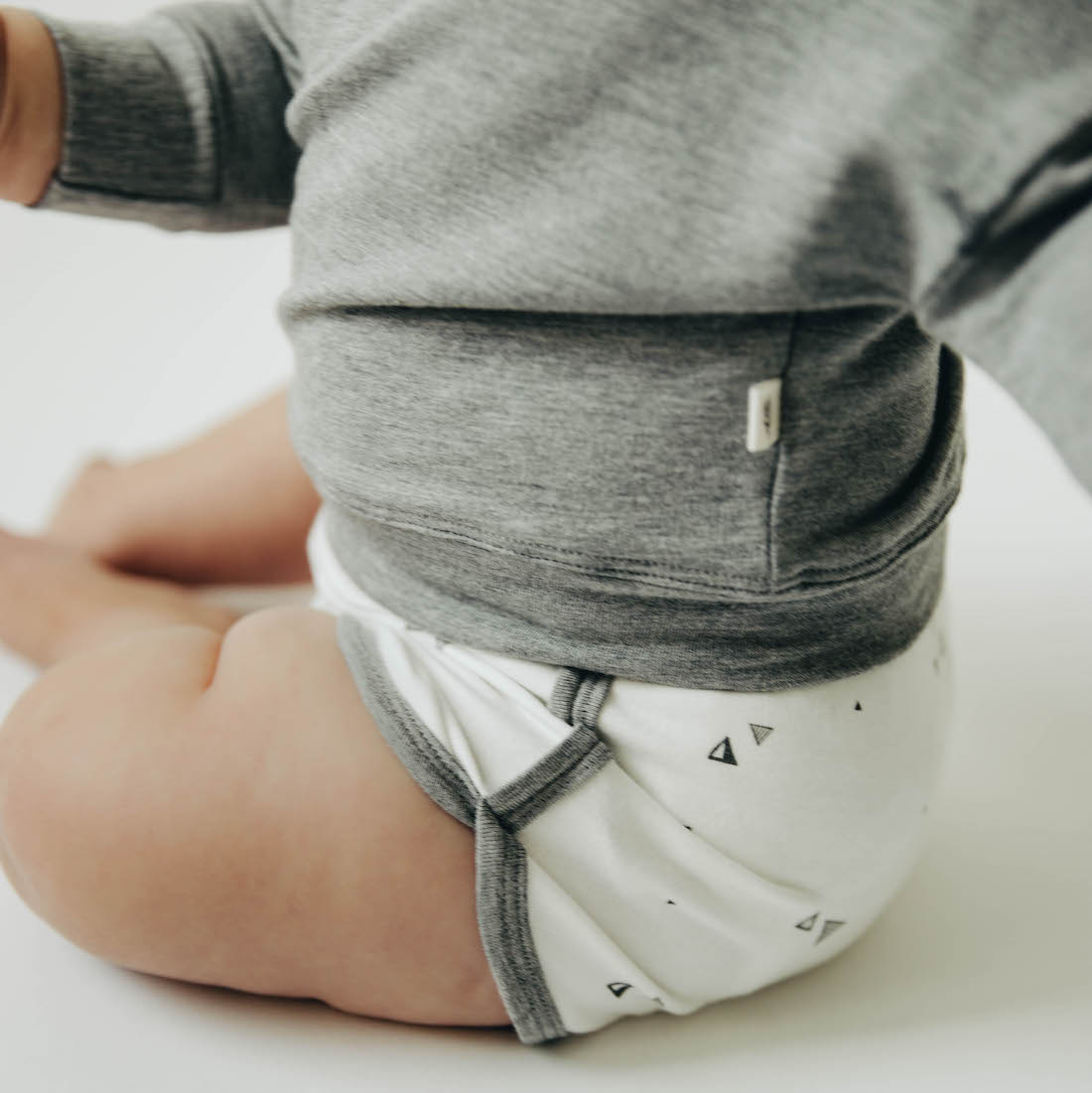 Drop Shoulder Sweatshirt & Track Shorts | Grey