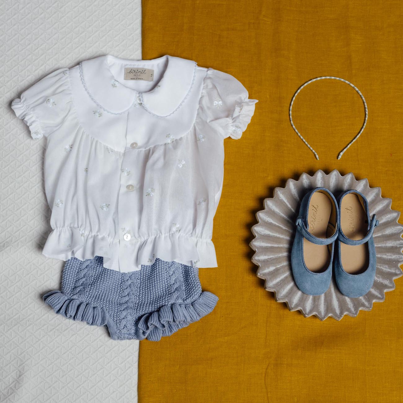 Embroidered Flower S/S Shirt