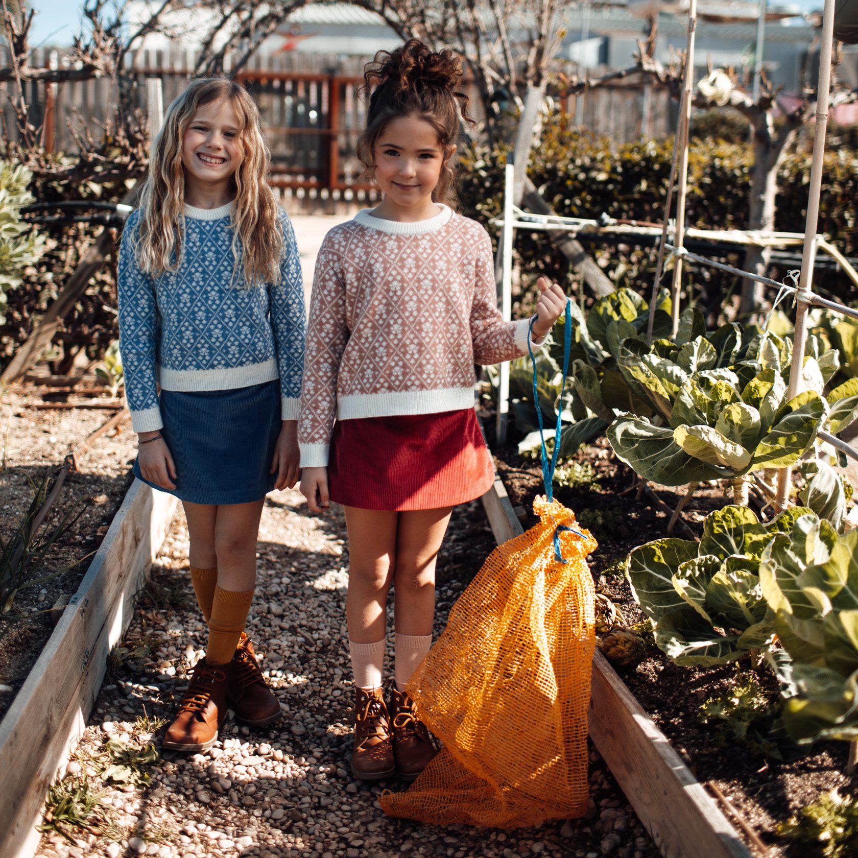 Blue Corduroy Mini SKIRT