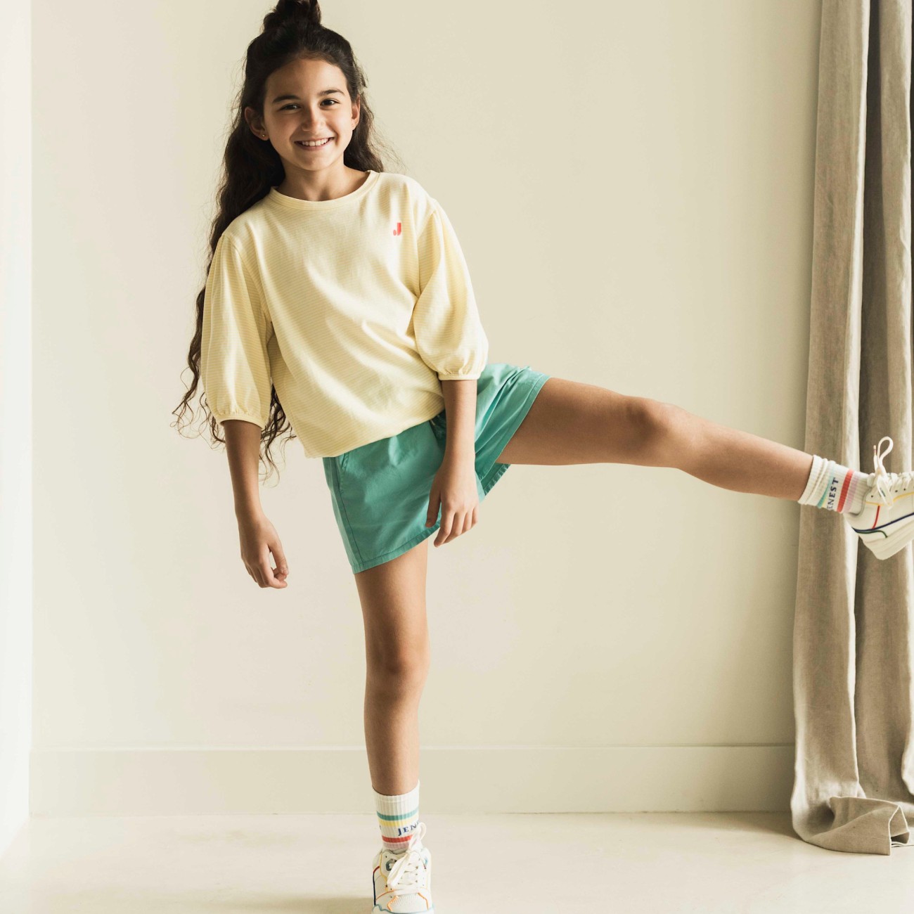 Eve Tshirt | Sunny Yellow Stripe