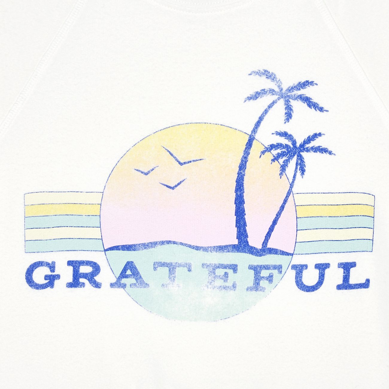 'Grateful' Sleeveless Sweatshirt & Terry Cloth Shorts