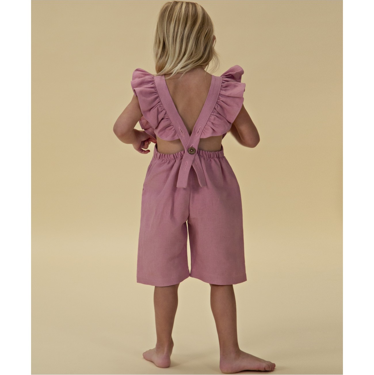 Florence Short Dungarees | Pink