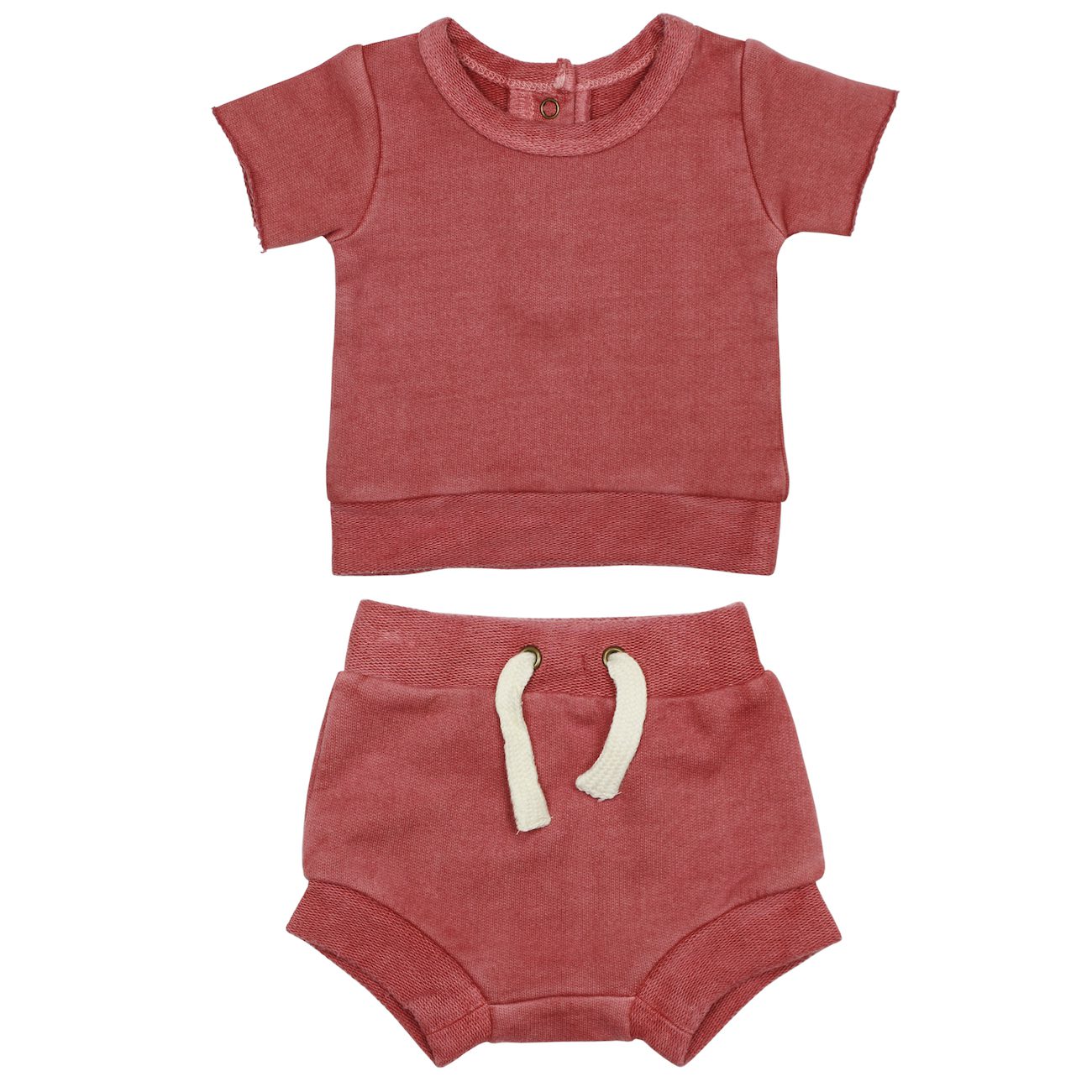 French Terry Tee & Shorties Set | Sienna