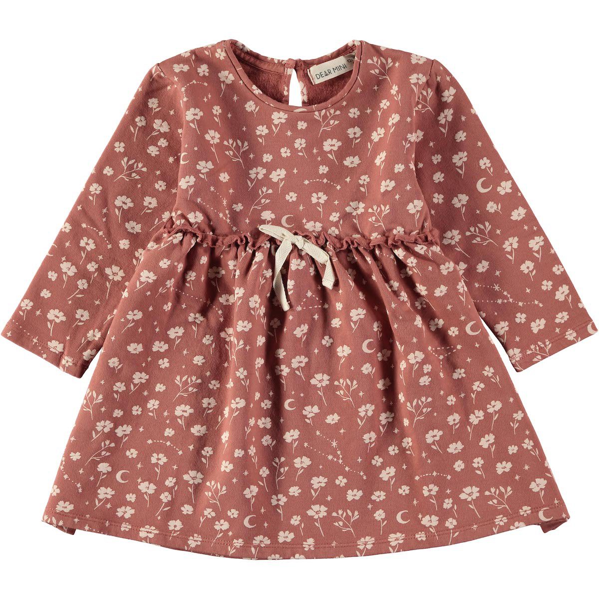 Terracotta Cosmic Flower Dress