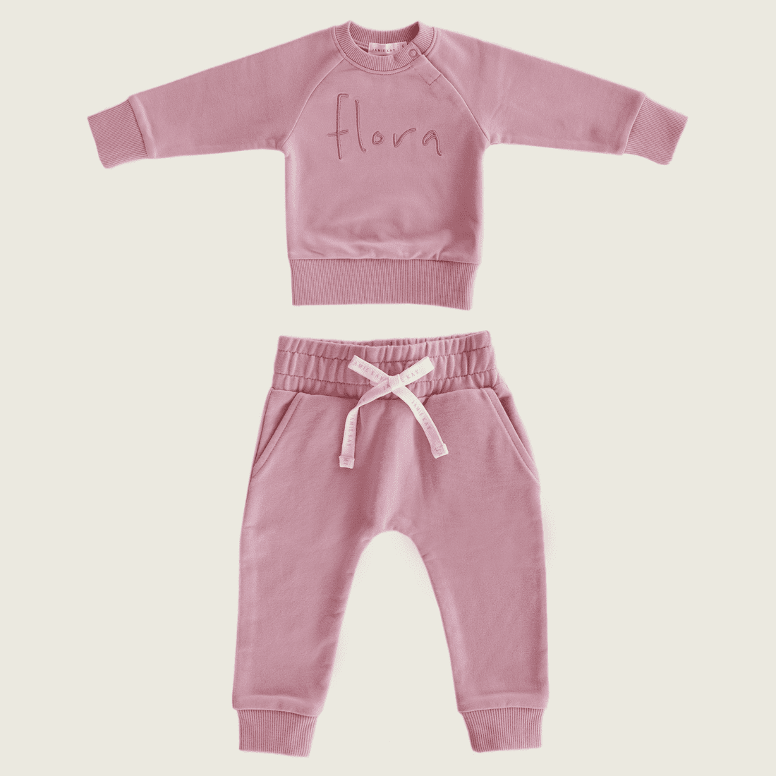 Flora Sweatshirt & Morgan Pant | Rose
