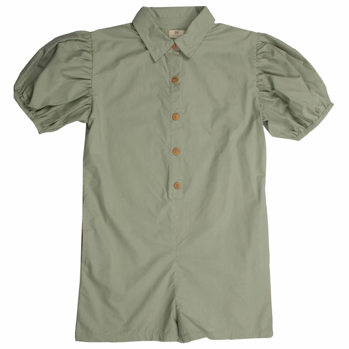 Popeline Puff Sleeve Jumpsuit