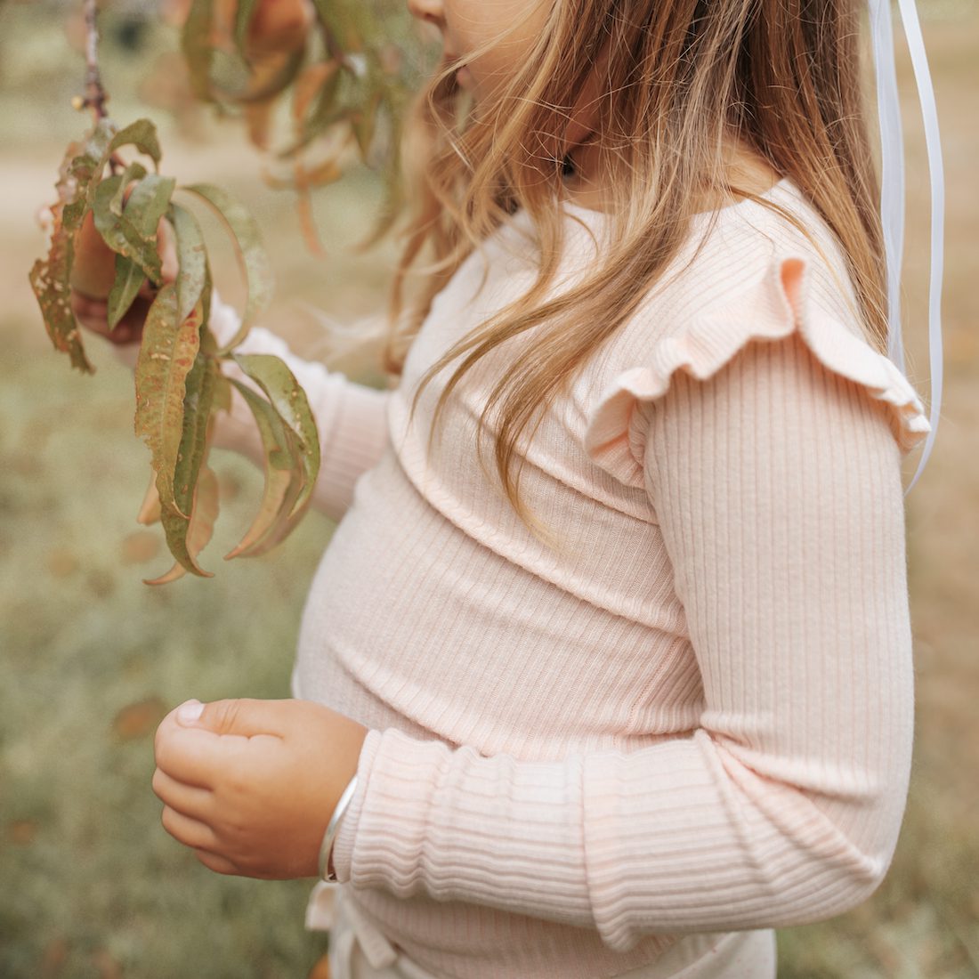 Frill Top Ballerina & Morgan Pants English Rose Fleck