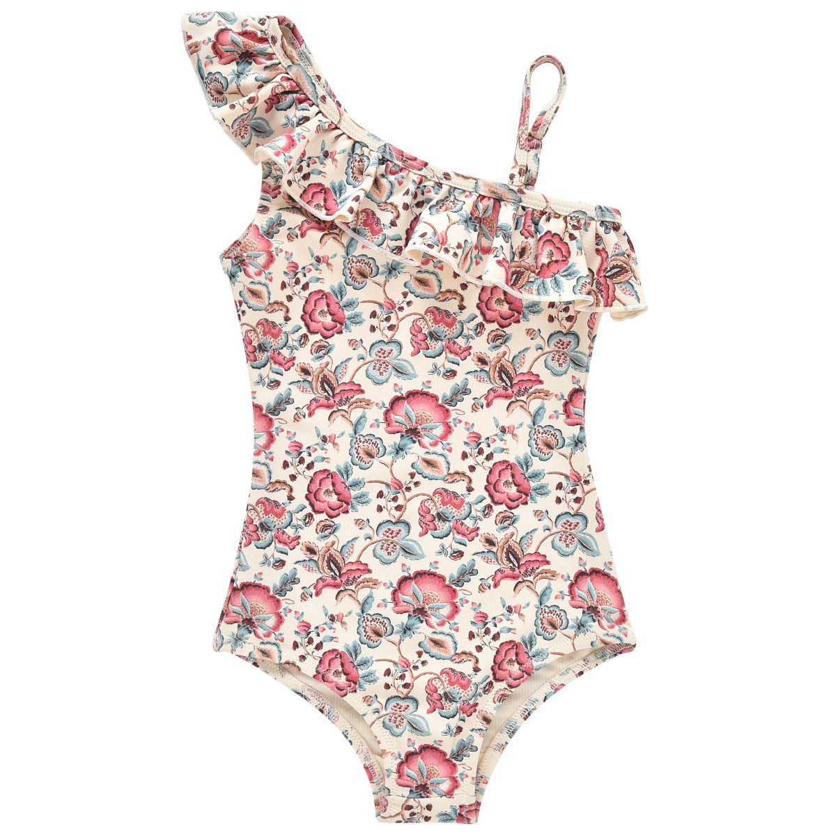 Audrey Bathing Suit | Cream Indian Flowers