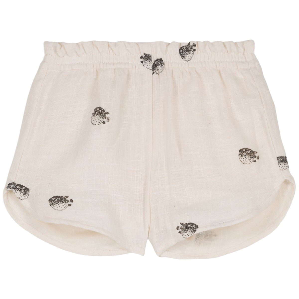 Praslin Shirt & Georgette Shorts | Abyssal Green/Off-White Puffer Fish