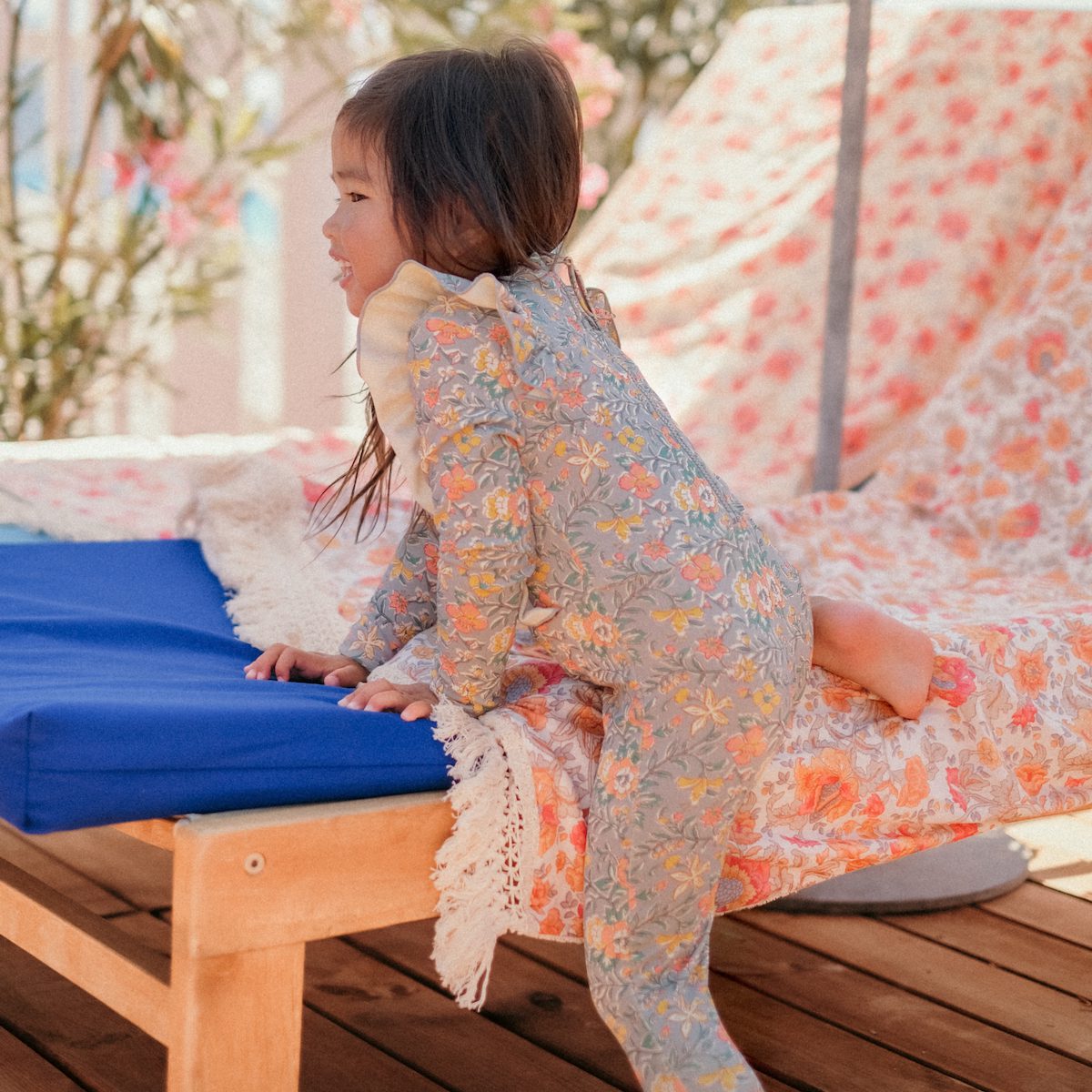 Water Flowers Linette Bathing Jumpsuit