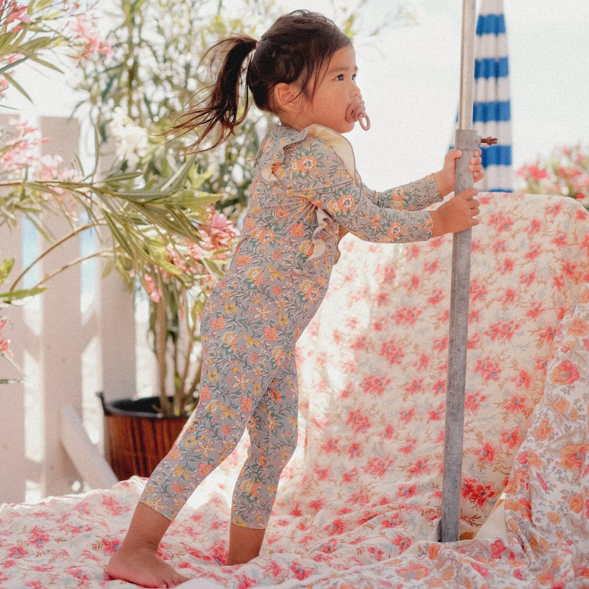 Water Flowers Linette Bathing Jumpsuit