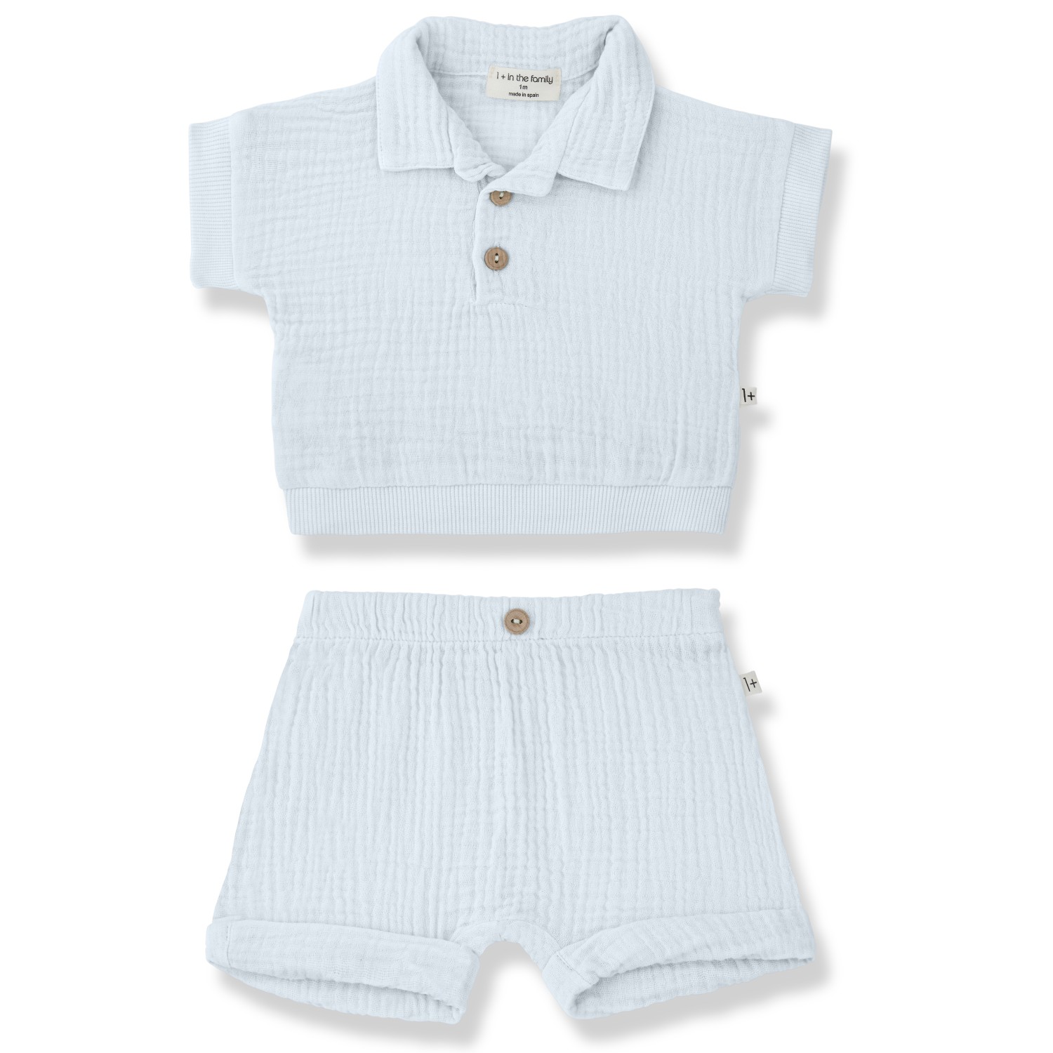 Guido Top & Mikro Shorts | Misty Blue