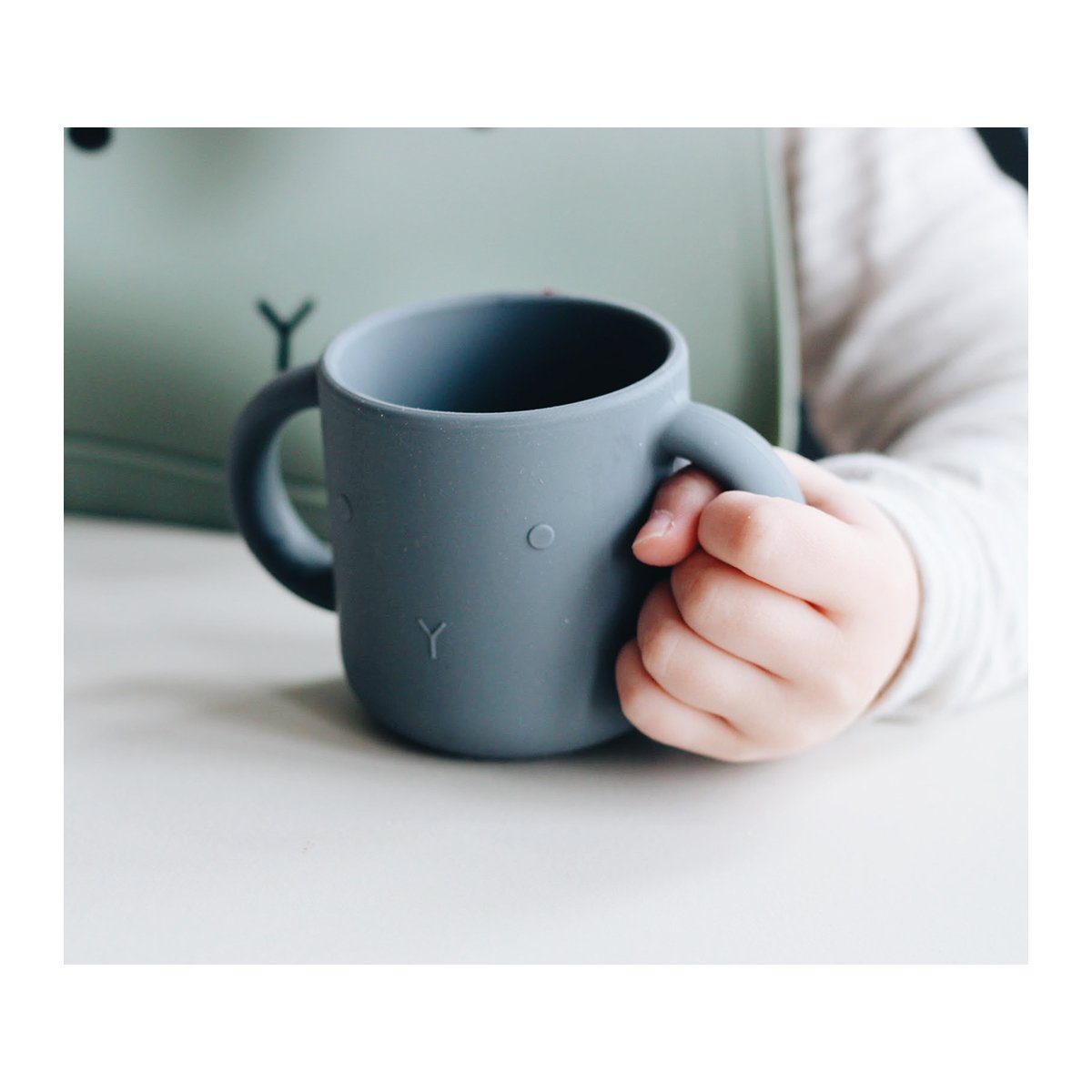 Gene Silicone Cup 2 Pack | Rabbit Dove Blue