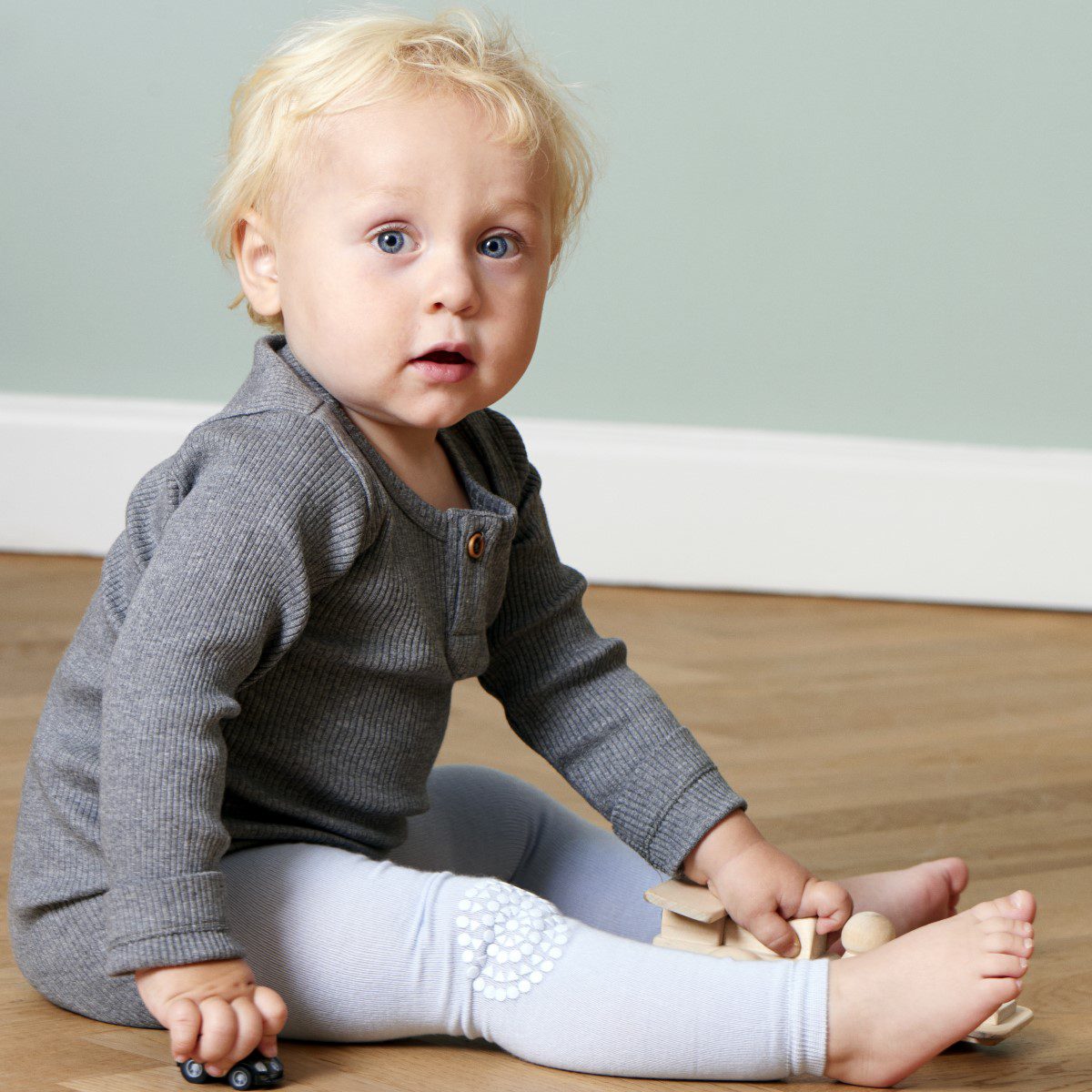 Crawling Leggings | Sky Blue