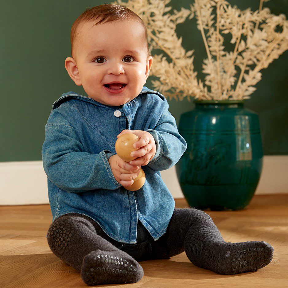 Crawling Tights | Dark Grey Melange