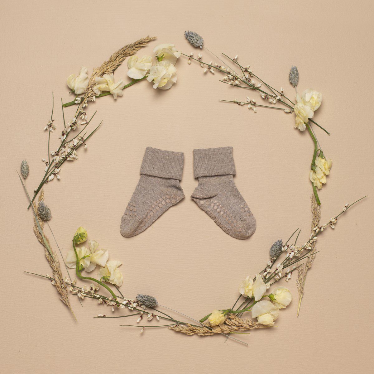 Bamboo Non-Slip Socks | Sand