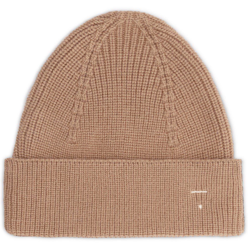 Knitted Beanie | Biscuit