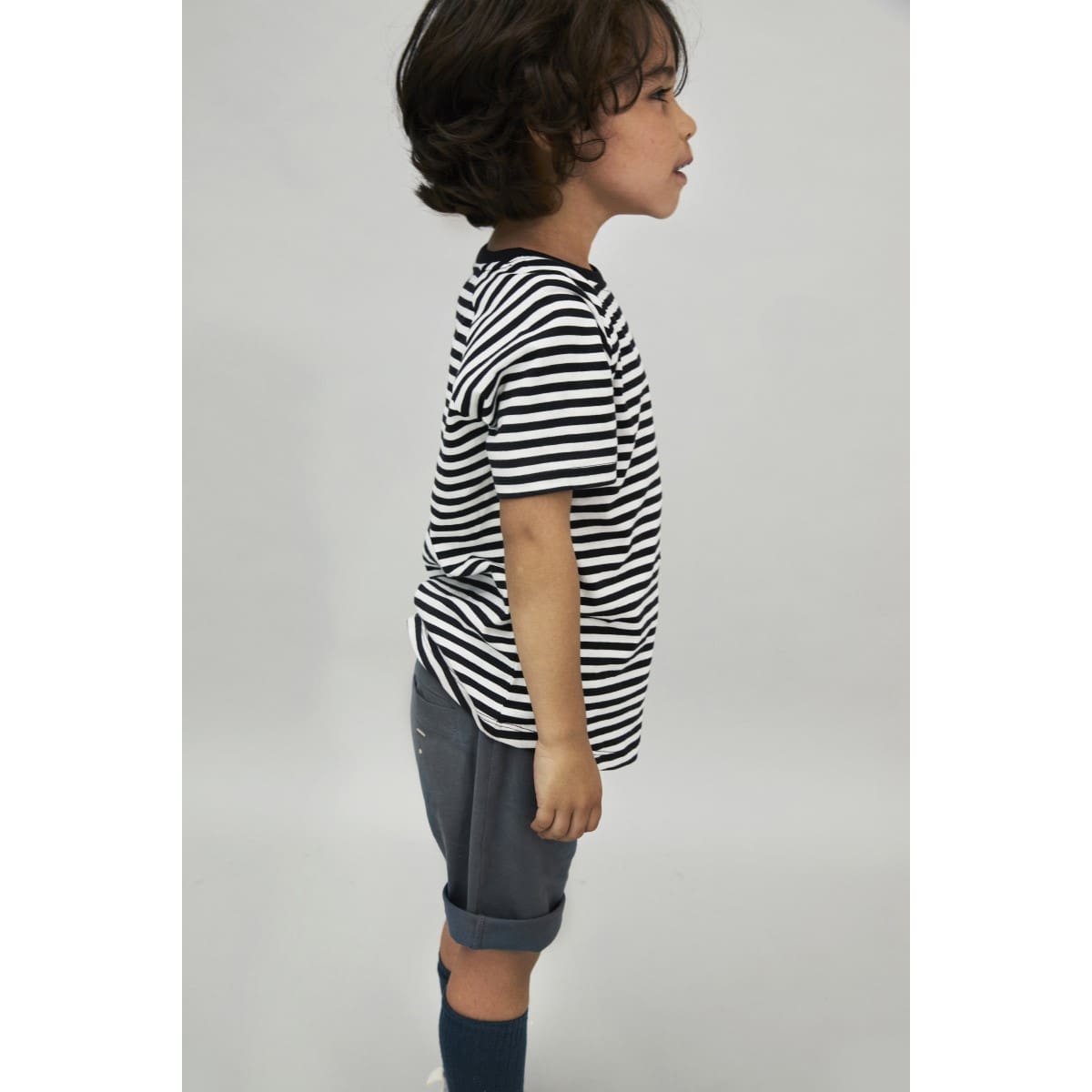 Crewneck Tee | Nearly Black/Off White