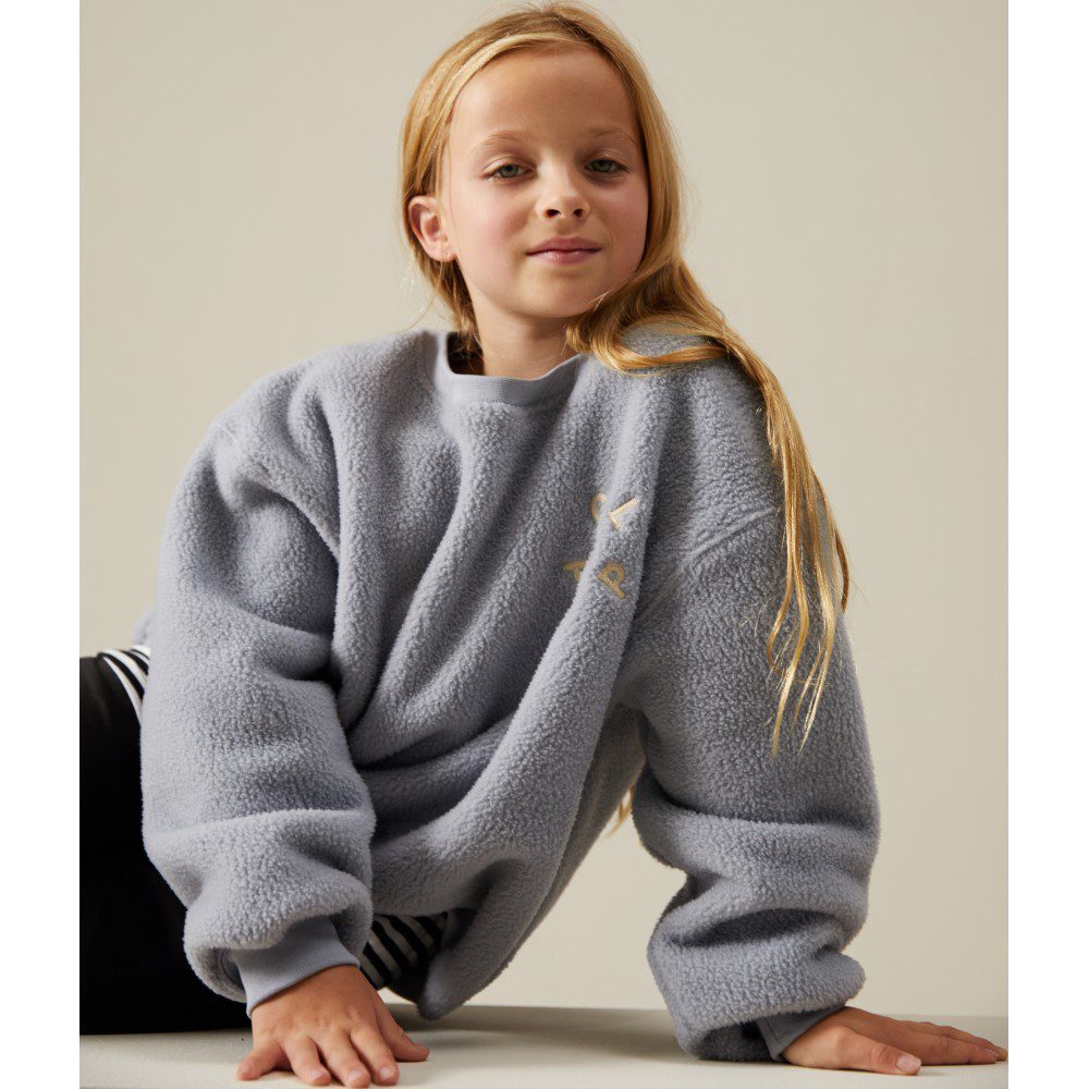 POP Teddy Dropped Shoulder Sweater & Teddy Track Pants