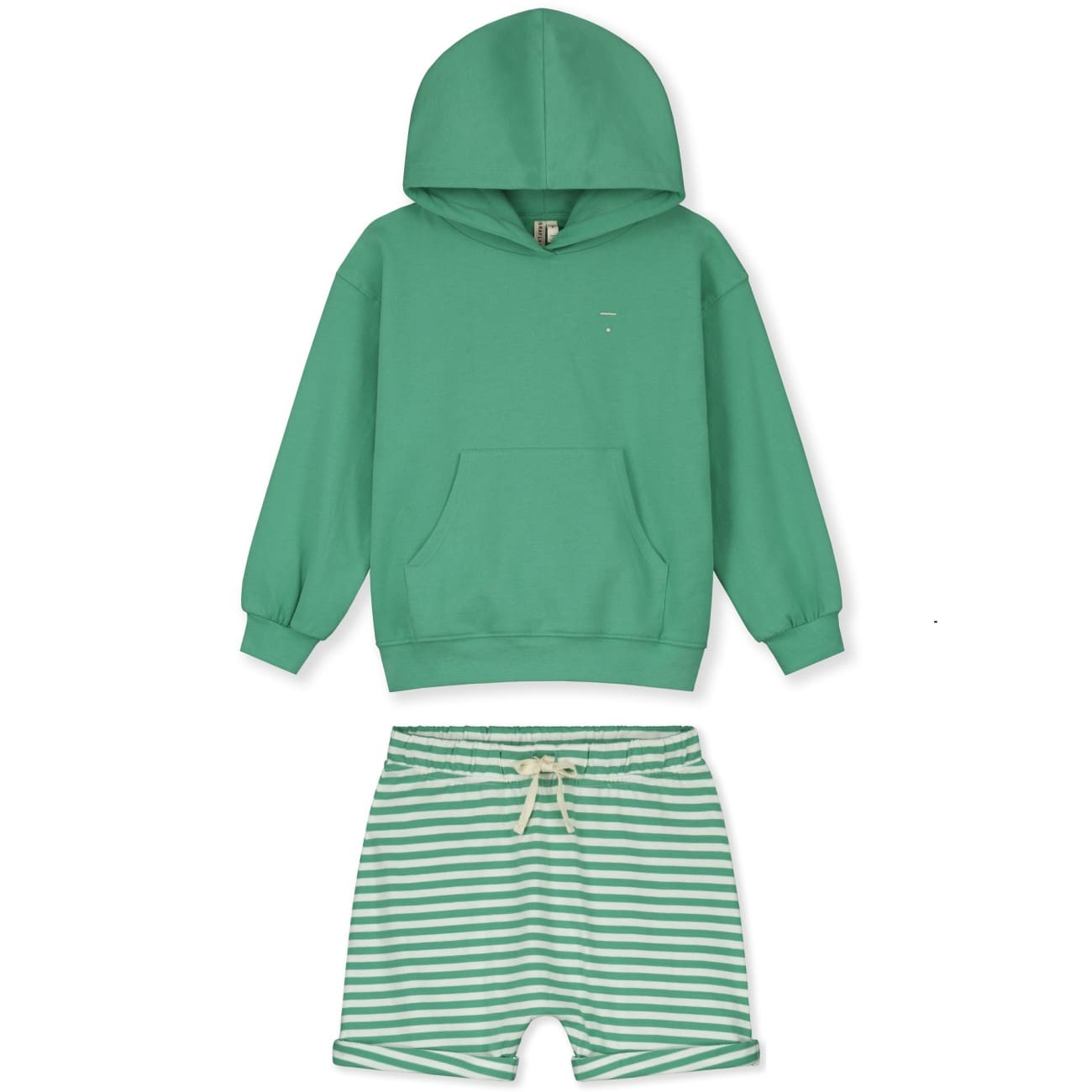 Hoodie & Shorts | Bright Green