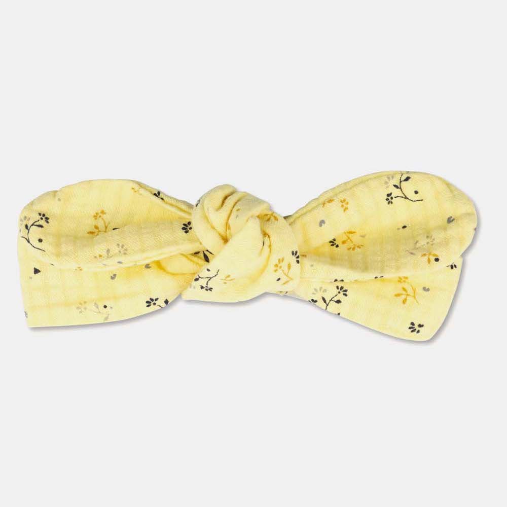 Muslin Headband | Yellow Floral