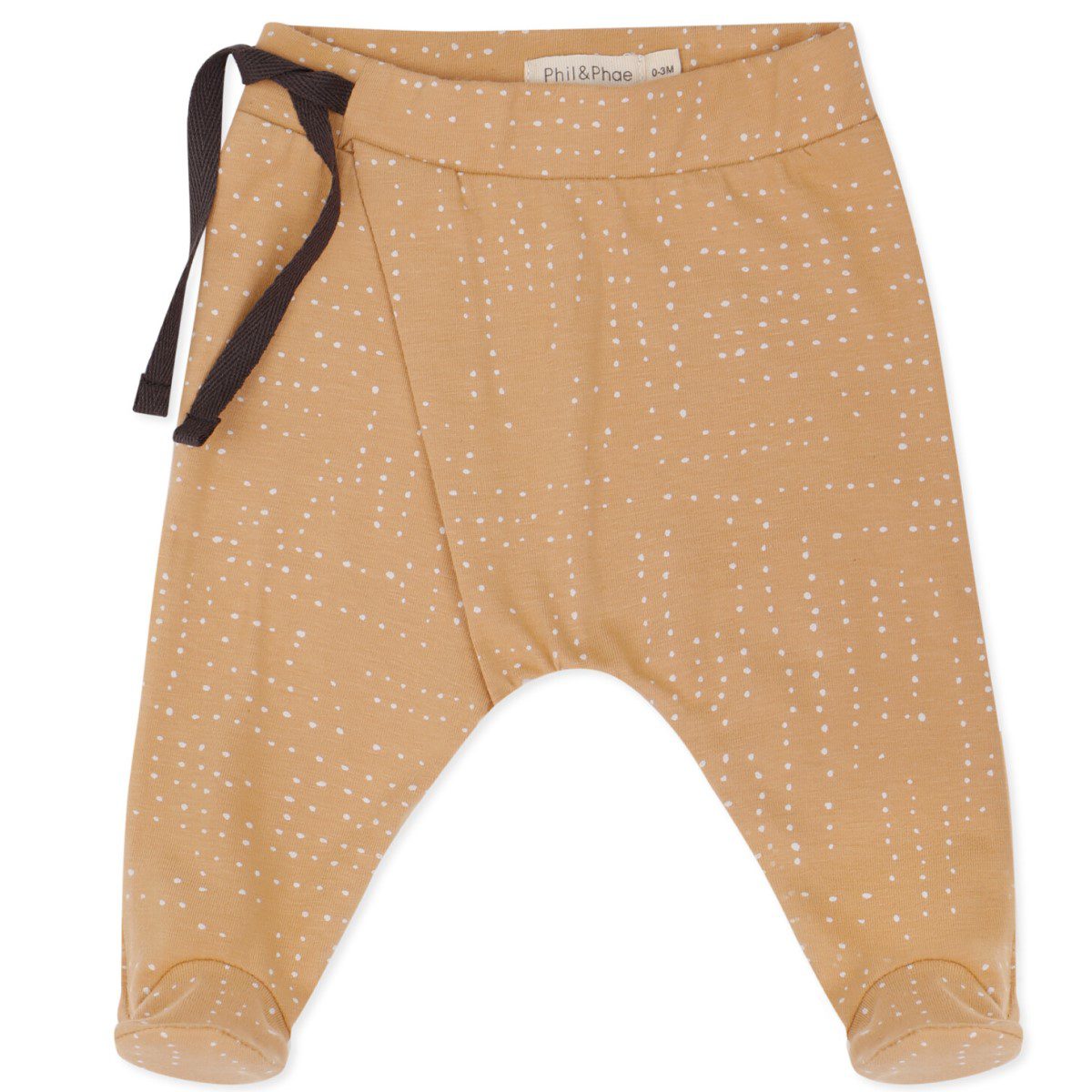 Cross-Over Body L/S & Harem Footies | Mellow Apricot