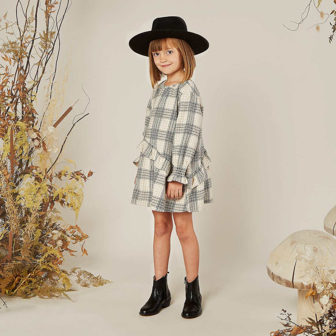 Hazel Dress | Forest Flannel