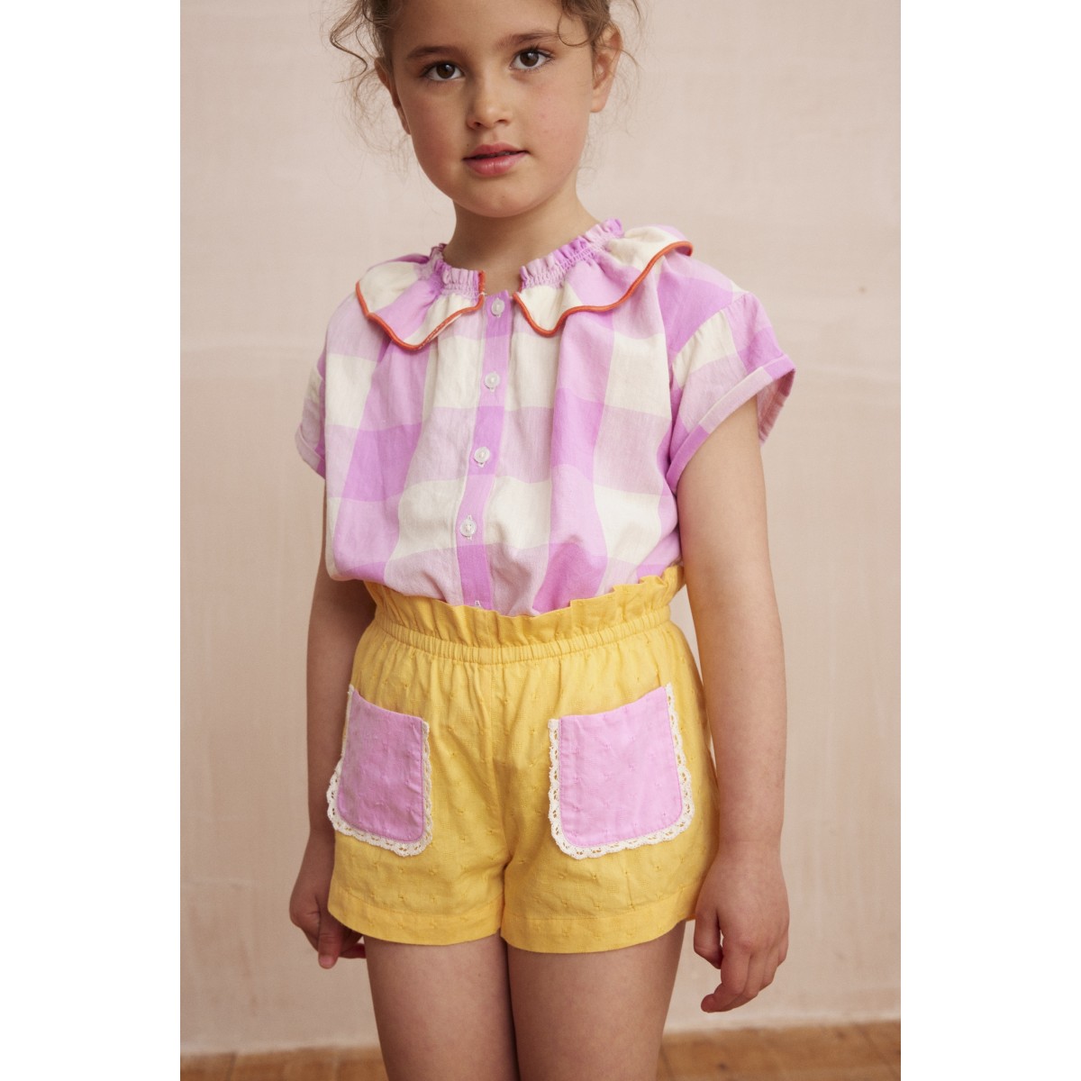 Dahlia Short Dobby Apricot