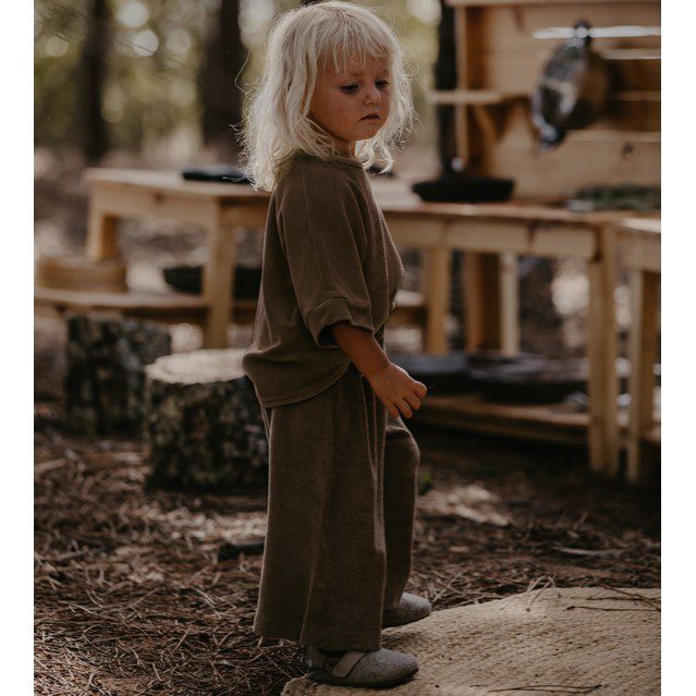 Terry Boxy Tee & Terry Wide Leg Trouser