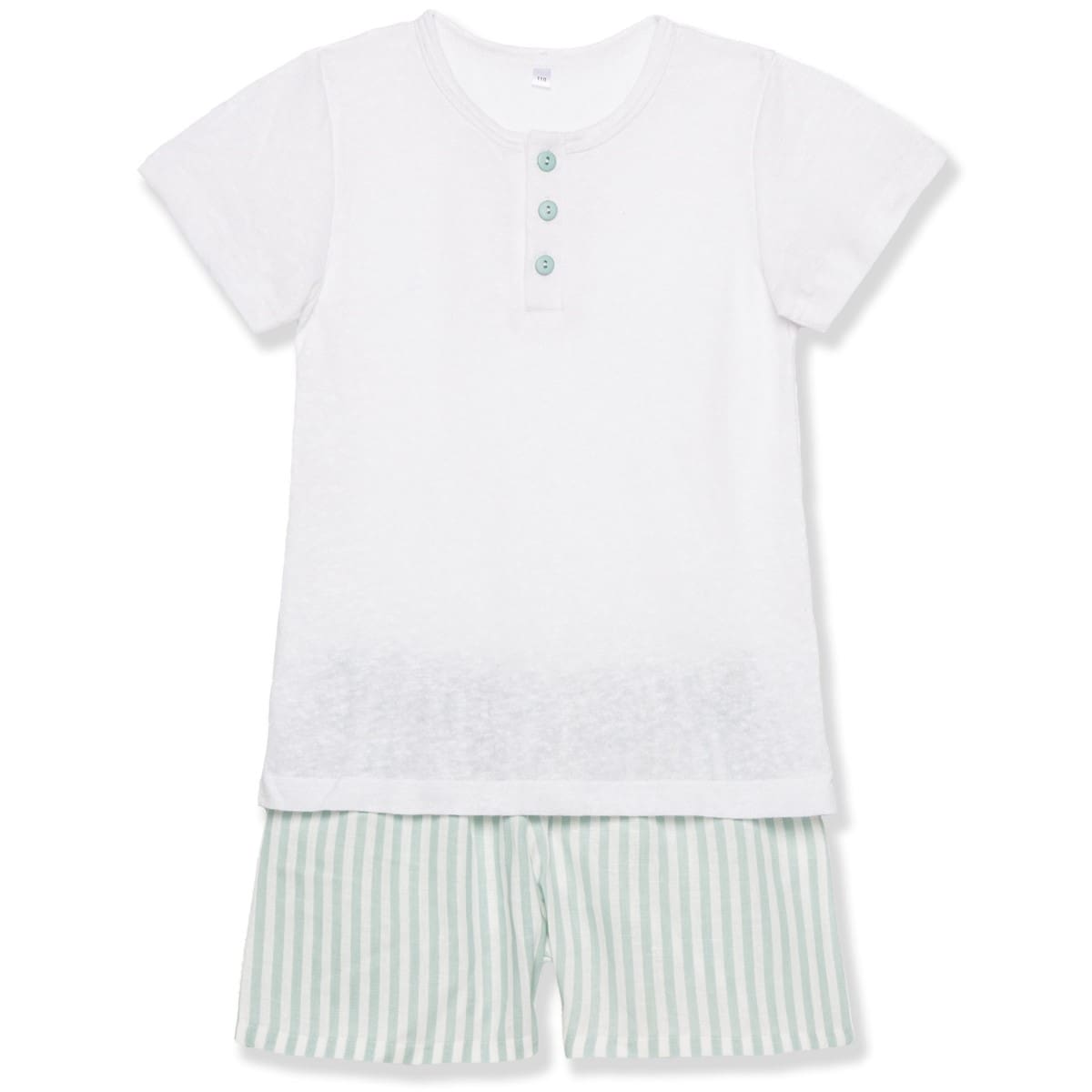 Pajama Leo | Green stripes