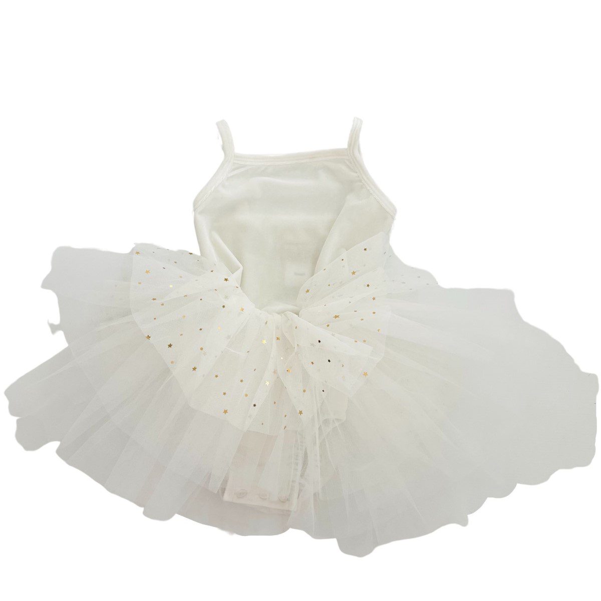 Velvet Stars & Moons Dress | Off White