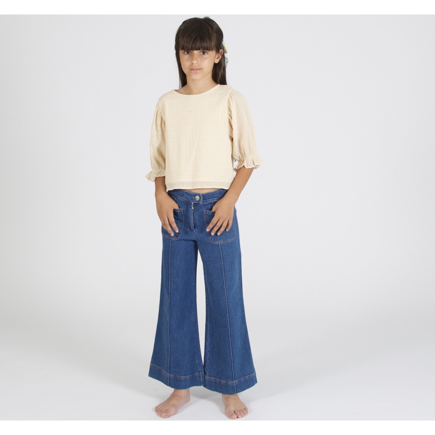 Denim Wide Leg Pant