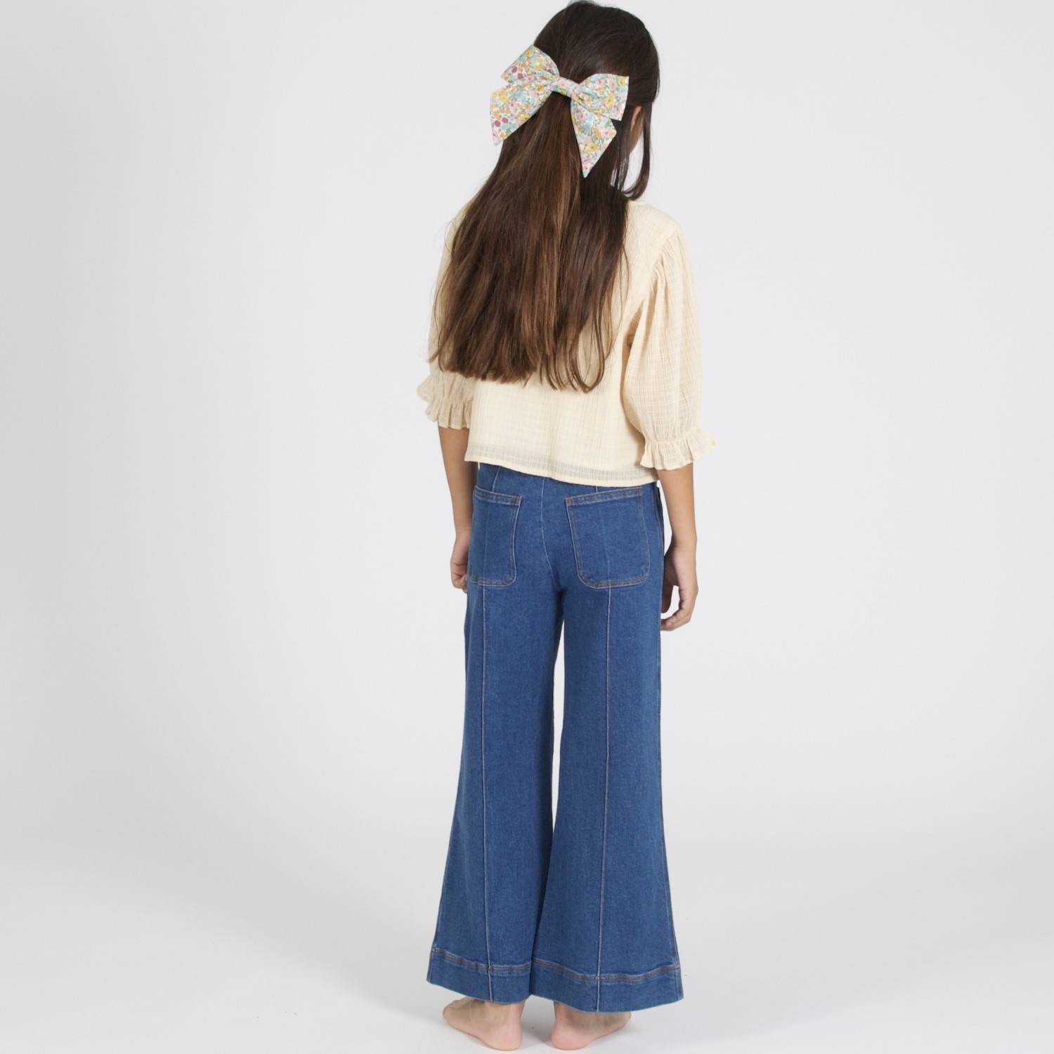 Denim Wide Leg Pant