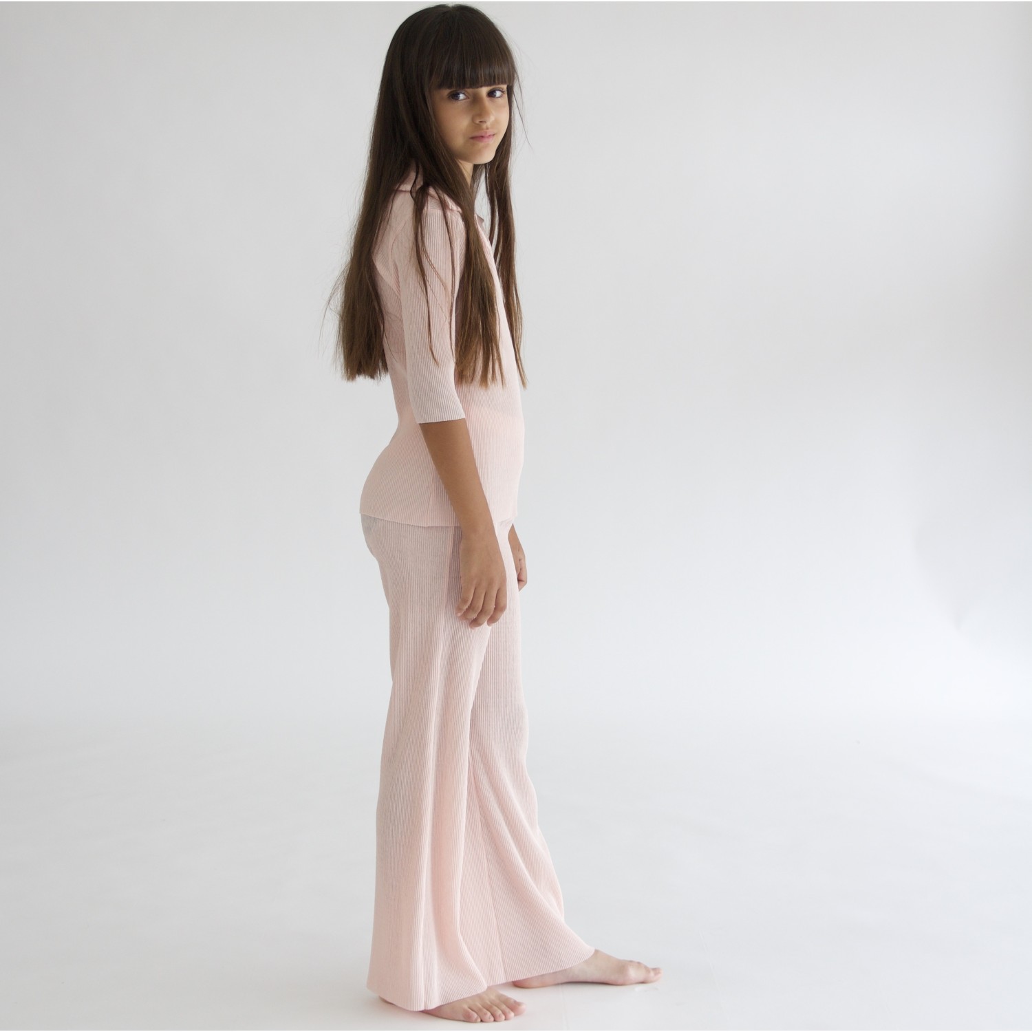 Micro Pleated Polo & Micro Pleated Trouser