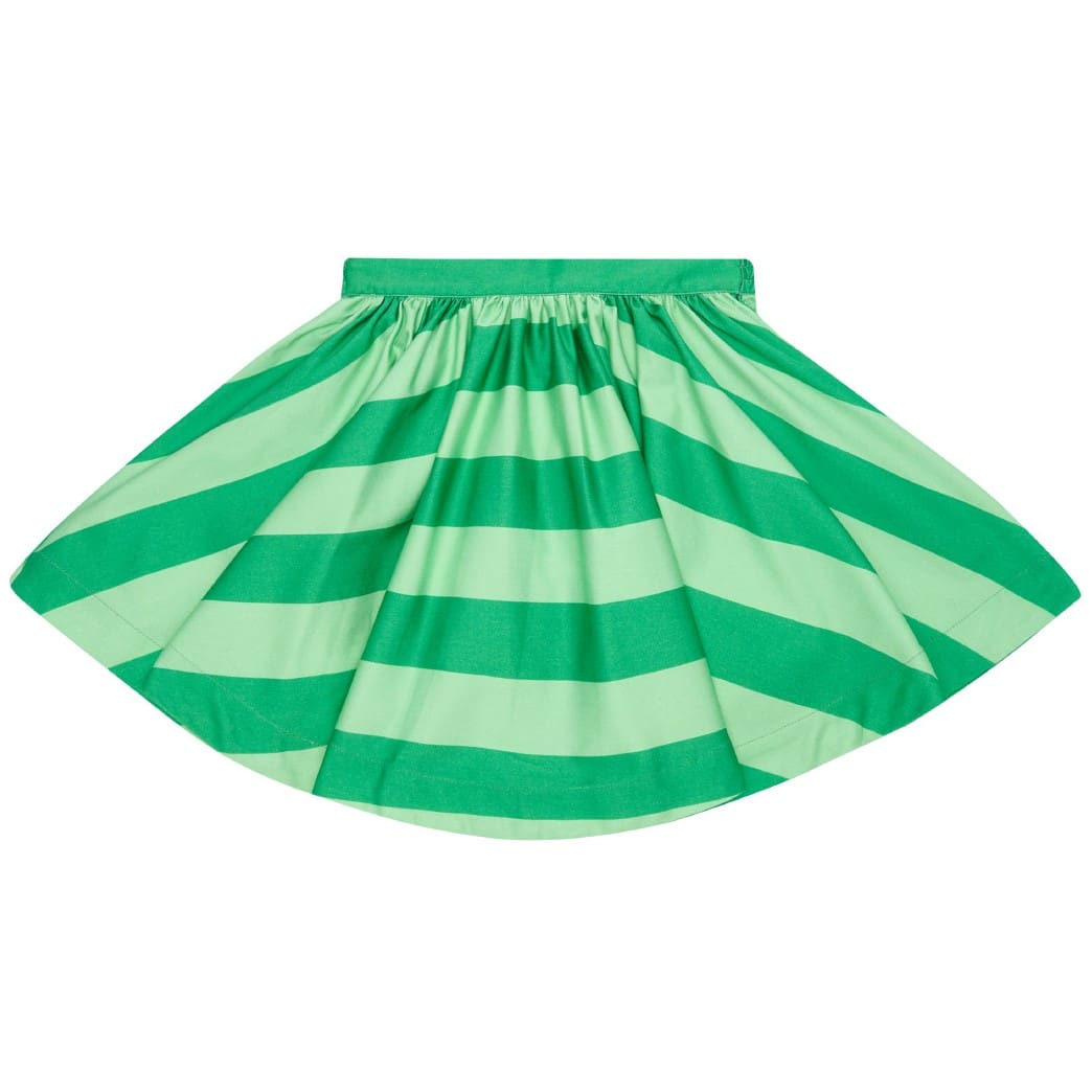 Pop Top & In Full Swing Skirt | Cricket Green & Cucumber Stripe