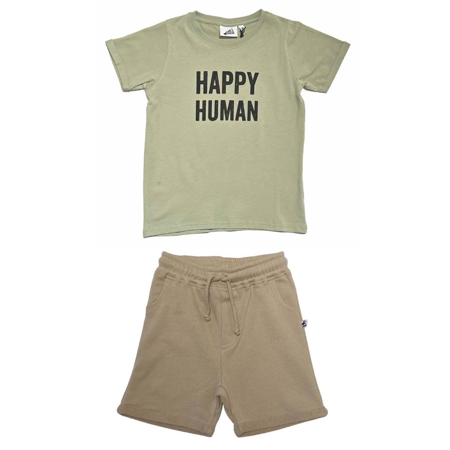 Happy Human T-Shirt & Hummus Jog Short