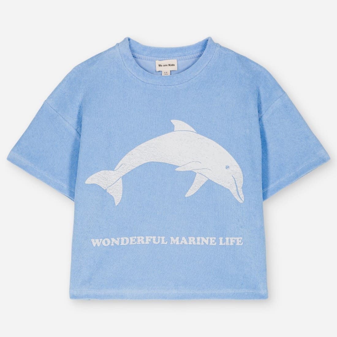 Jordan Dolphin Organic Sponge T-Shirt | Pale blue