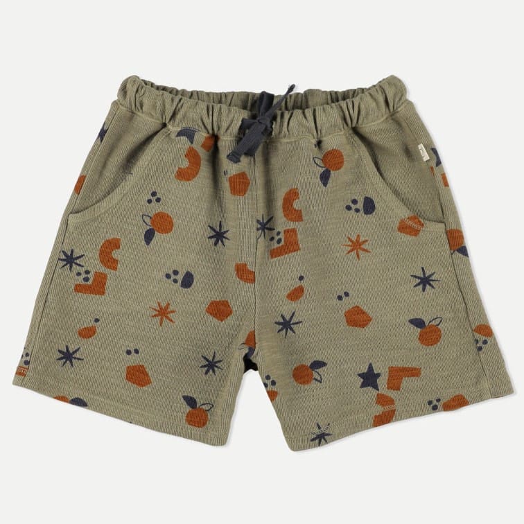 Kit Slub Basic Tshirt & Julian Shorts | Ivory/Khaki