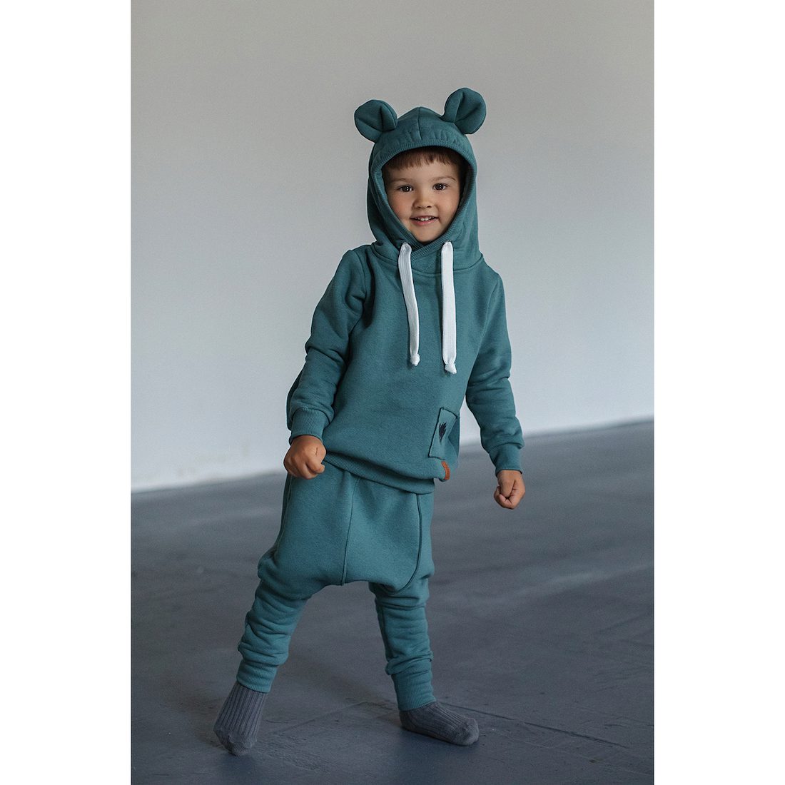 Hoodie Blouse & Teo Pants | Ocean