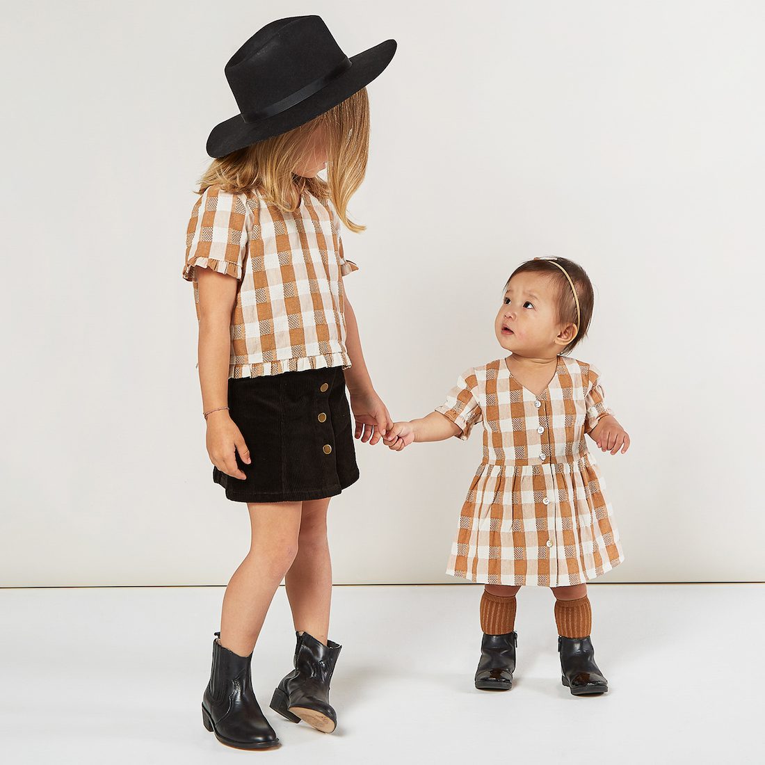 Jeanette Dress | Cinnamon Check