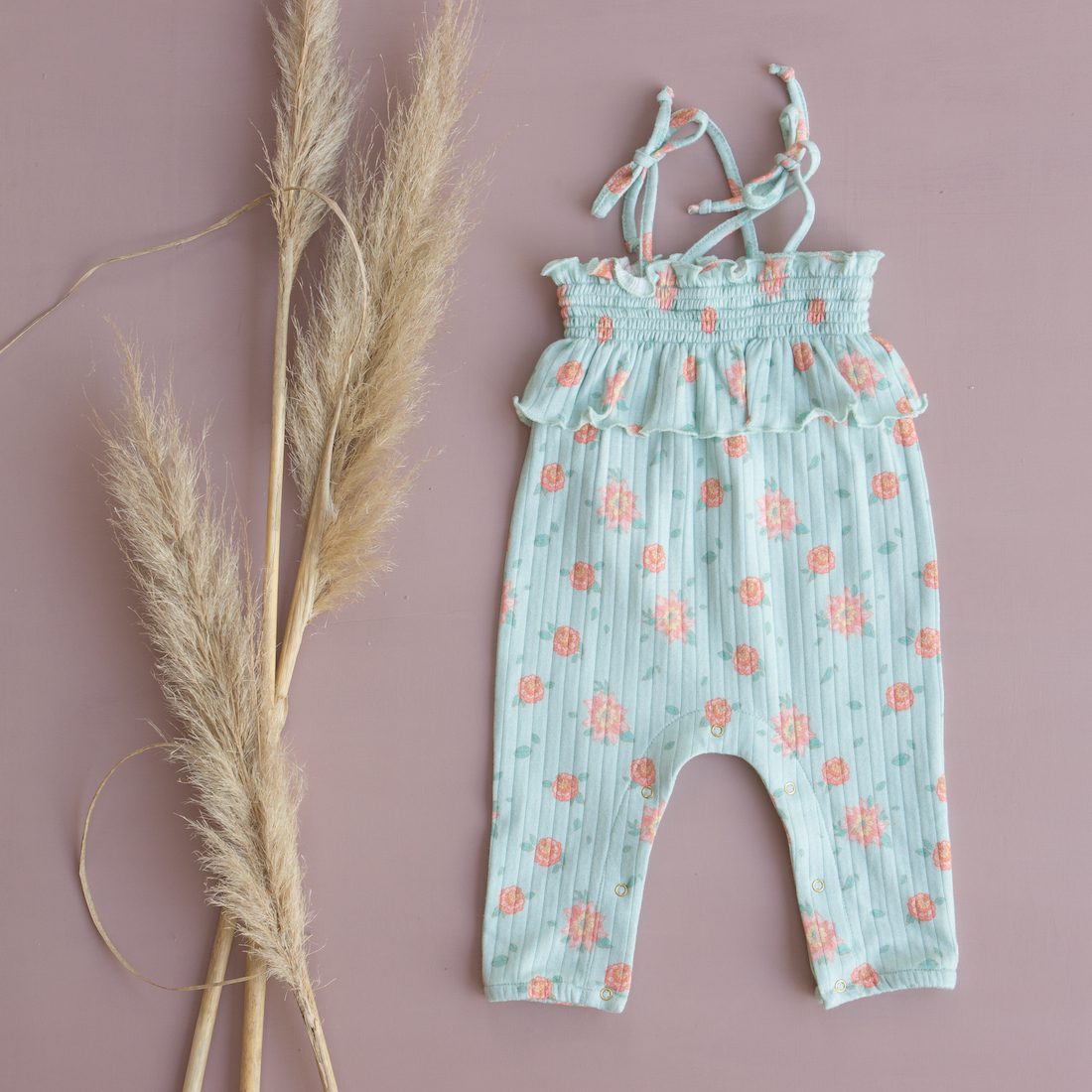 Jumpsuit Abha Vintage Blue Flowers