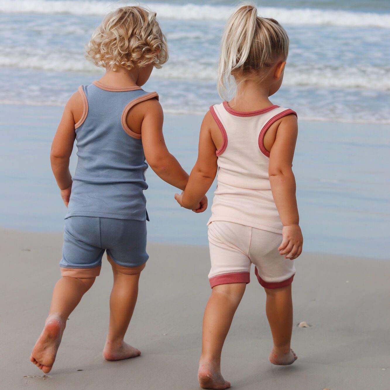 Appliqué Tank & Bike Short Set | Whale