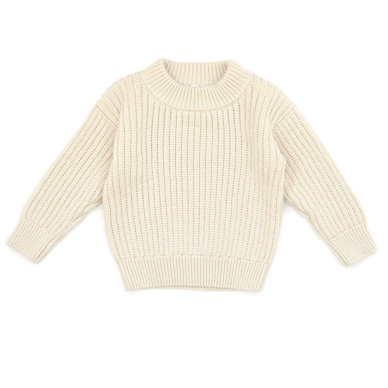 Cameron Sweater Natrual & Suspender Pant Gold Marl