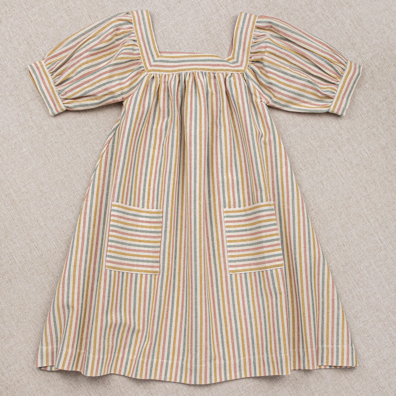 Nora Dress | Multicolored Stripes