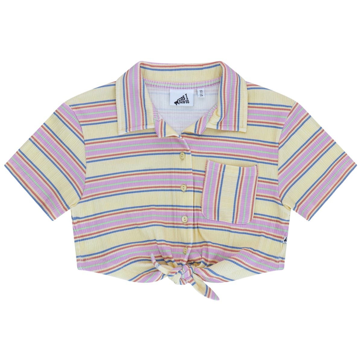 Knot Shirt Striped Rib