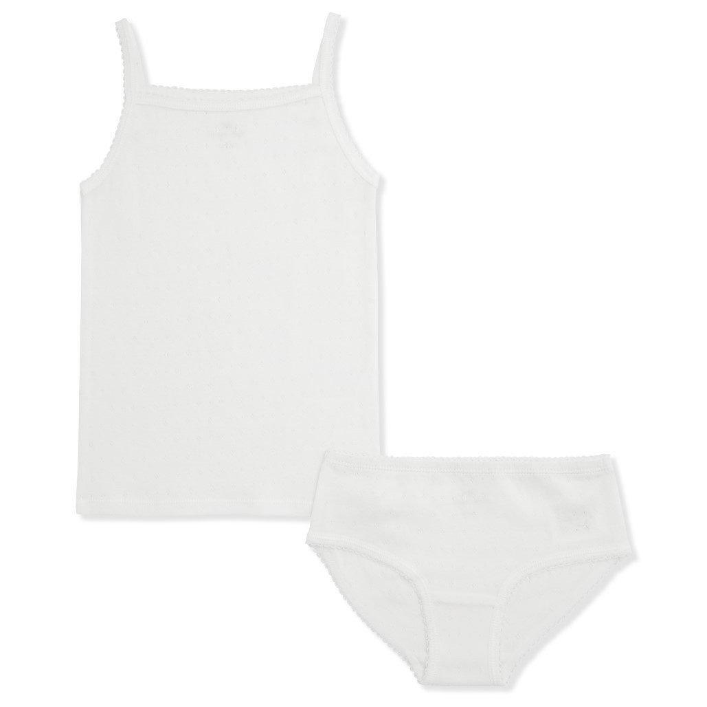 Mini Underwear 2 Piece Set | Clear White