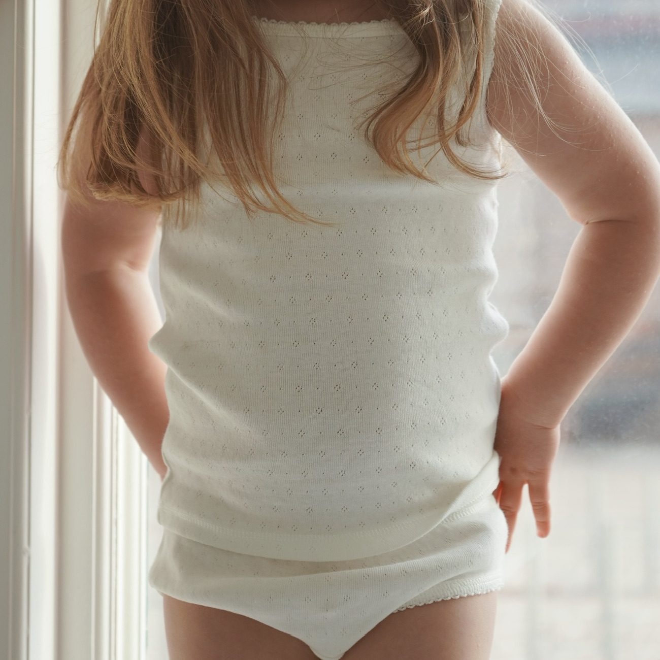 Mini Underwear 2 Piece Set | Clear White